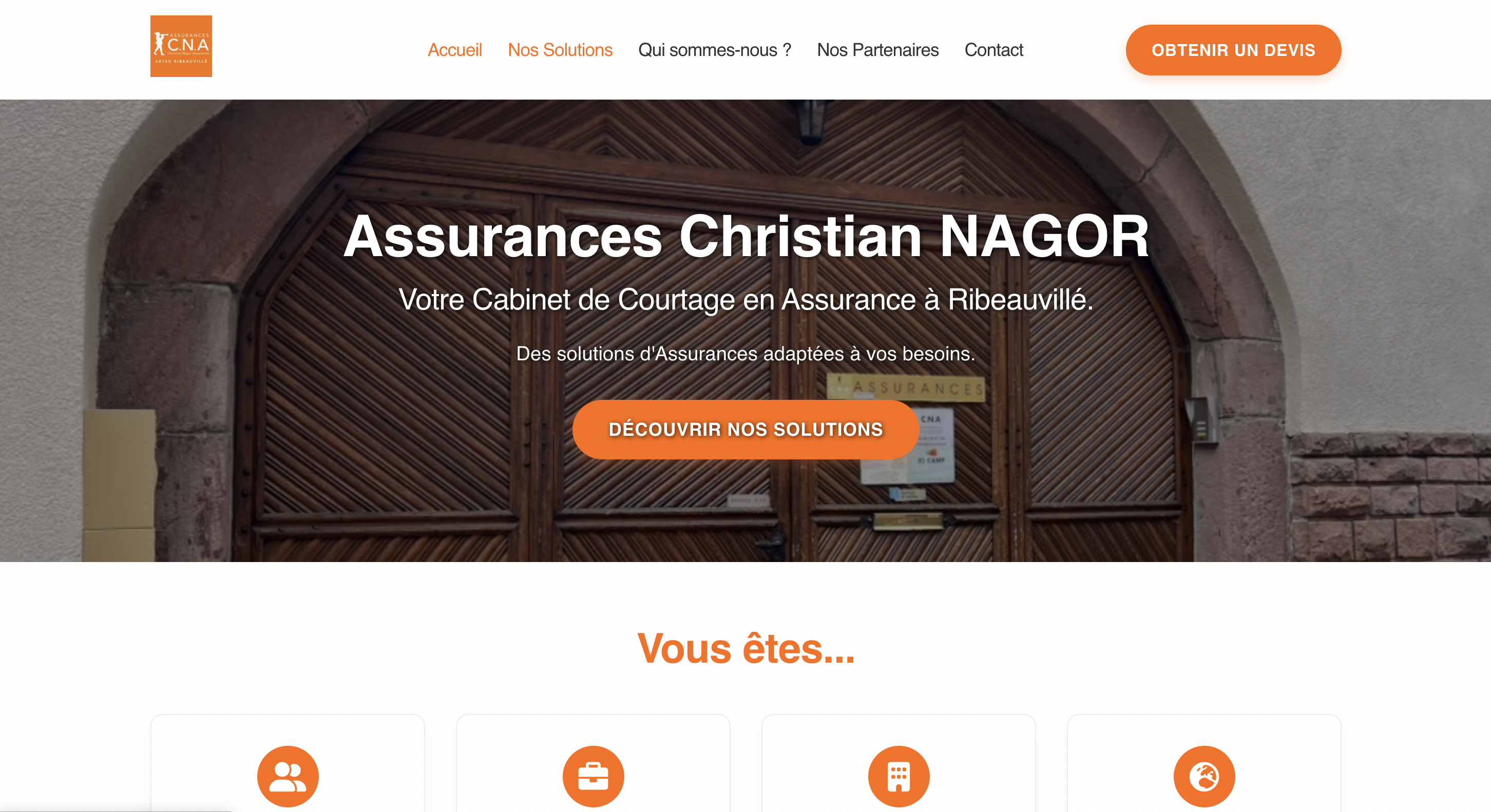 Aperçu du site Nagor Assurance